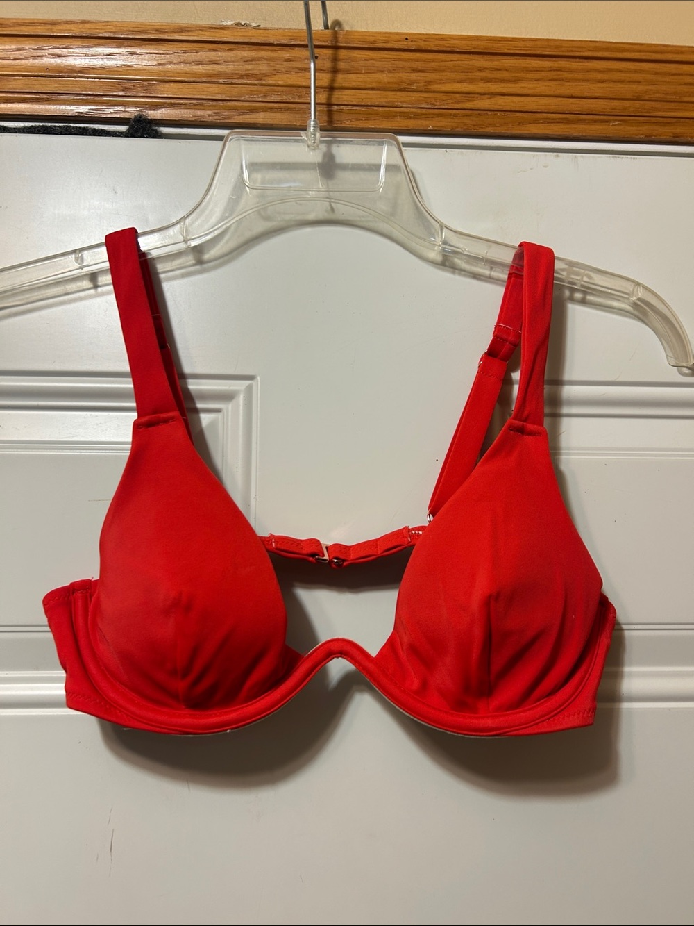 Women’s Red Underwire Swim Top 32B